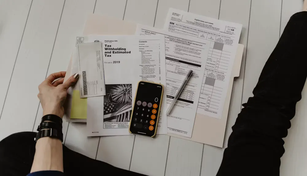 Calculator and budgeting notes